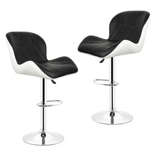 Load image into Gallery viewer, JEOBEST 2pcs/set Leisure Synthetic Leather Swivel Bar Stools Chairs Height Adjustable Pneumatic Pub Chair White HWC